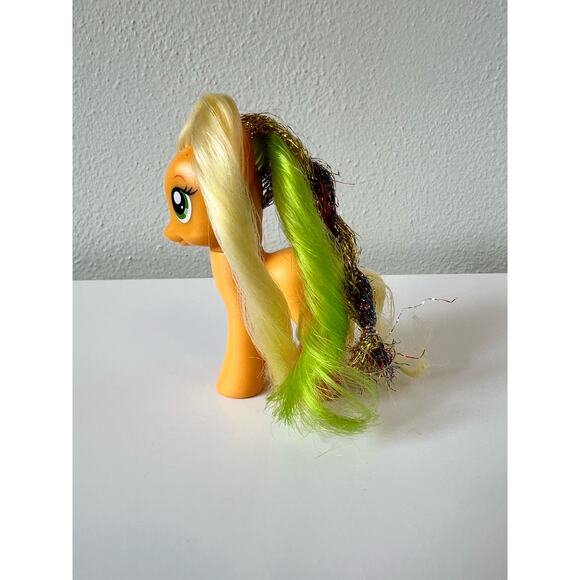 My Little Pony MLP G4 Apple Jack with Glitter Thread Hair 2010 - Picture 3 of 7